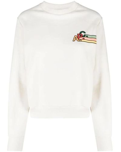 A.P.C. Sweatshirts - White