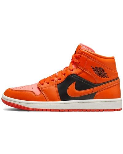 Nike Aj 1 Mid Se - Basketball Shoes - Orange