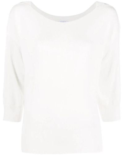 Malo Round-Neck Knitwear - White