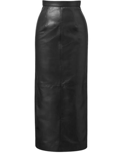TOVE Leather skirts - Negro