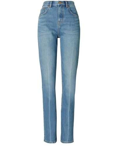 Tory Burch Slim-Fit Jeans - Blue