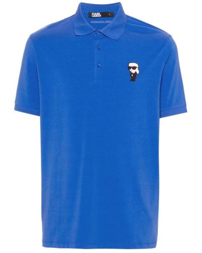 Karl Lagerfeld Polo Shirts - Blue