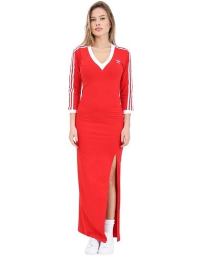 adidas Originals Maxi dresses - Rojo
