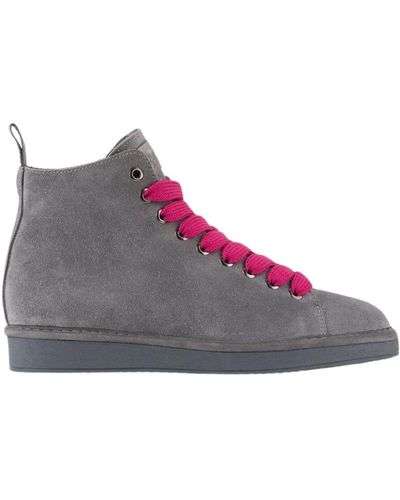 Pànchic Lace-Up Boots - Gray