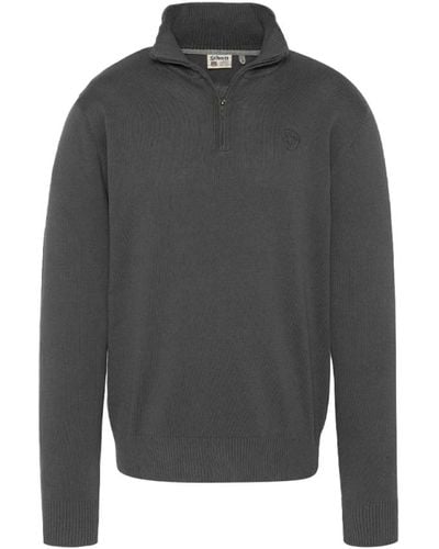Schott Nyc Baumwoll-zip-sweater - schott - Grau