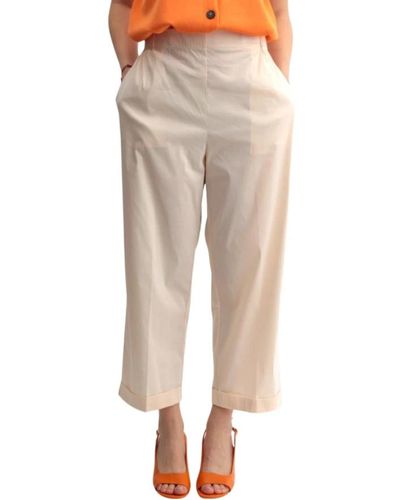 Liviana Conti Trousers > cropped trousers - Neutre