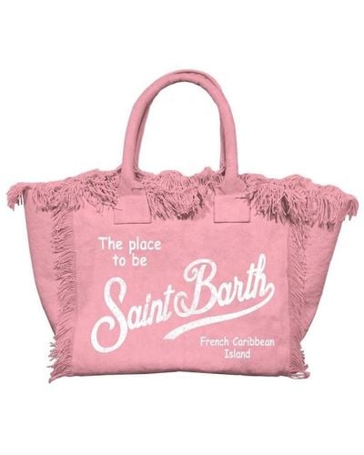 Saint Barth Canvas handtasche in vanity - Pink