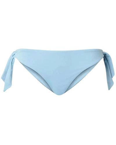 Twin Set Verstellbarer bikini mit seitlichen bändern - Blau