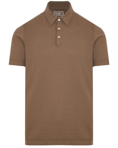 Fedeli Polo Shirts - Brown