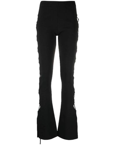 ANDREA ADAMO Slim-Fit Trousers - Black