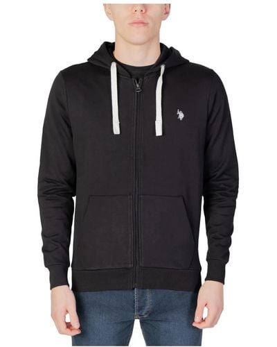 U.S. POLO ASSN. Sweatshirts & hoodies > zip-throughs - Noir