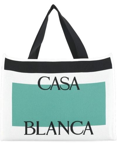 Casablanca Tote Bags - Green
