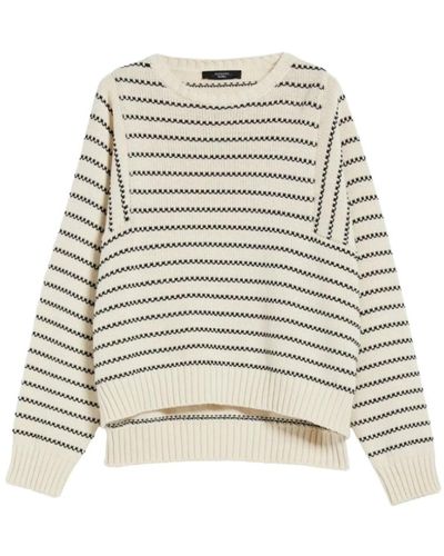 Weekend by Maxmara Knitwear > round-neck knitwear - Blanc