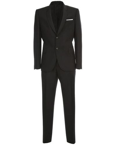 Neil Barrett Single Breasted Suits - Black