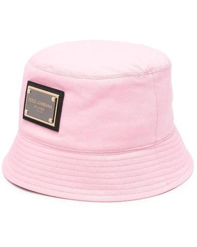 Dolce & Gabbana Gorra rosa con logo