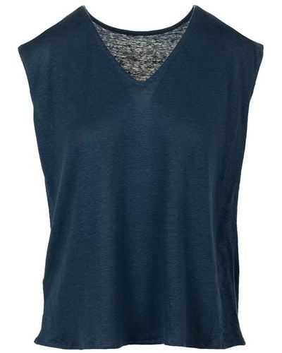 Majestic Filatures Sleeveless Tops - Blue