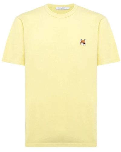 Maison Kitsuné T-Shirts - Yellow
