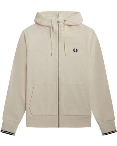 Fred Perry Zip-Throughs - Natural