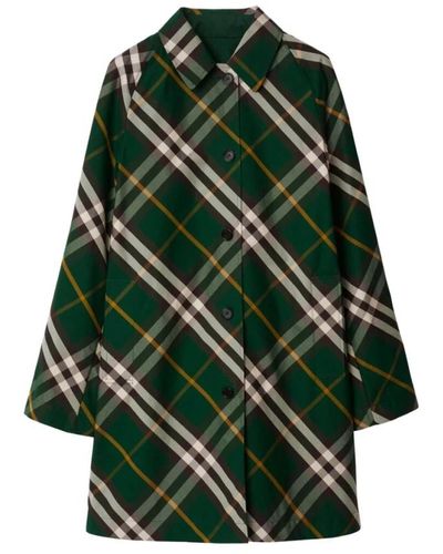 Burberry Coats > single-breasted coats - Vert