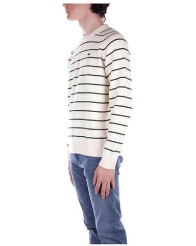 Lacoste Knitwear > round-neck knitwear - Blanc
