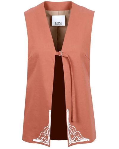 Erika Cavallini Semi Couture Jackets > vests - Marron