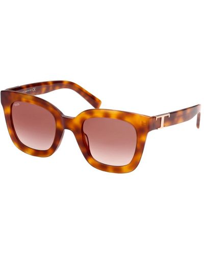 Tod's Blonde havana sonnenbrille - Braun