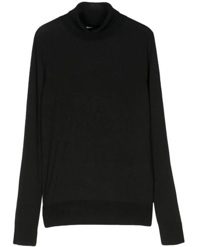 Calvin Klein Jersey negro con panel transparente