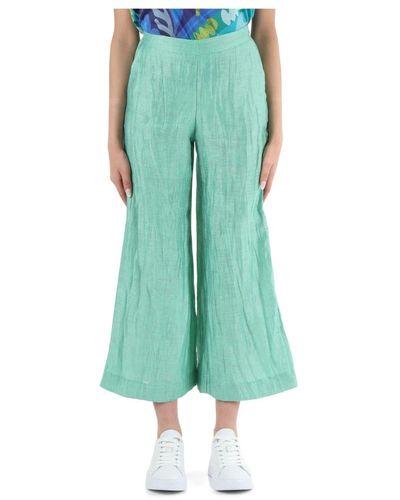 Maliparmi Pantalones de lino - Verde