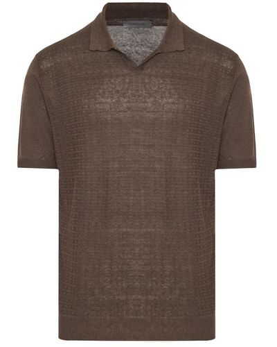 Corneliani Polo Shirts - Brown