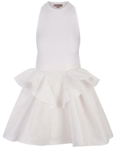 Alexander McQueen Short Dresses - White