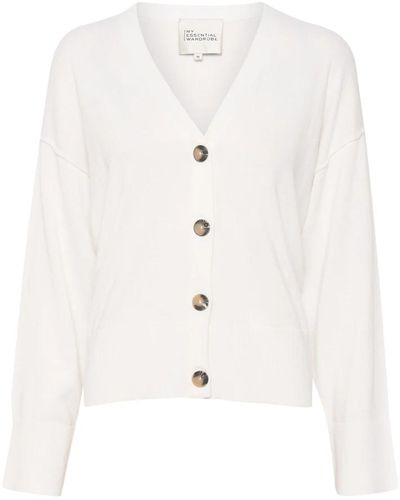 My Essential Wardrobe Femininer strick cardigan snow - Weiß