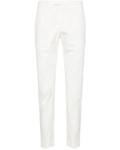 BRIGLIA Pantaloni bianchi slim fit - Bianco