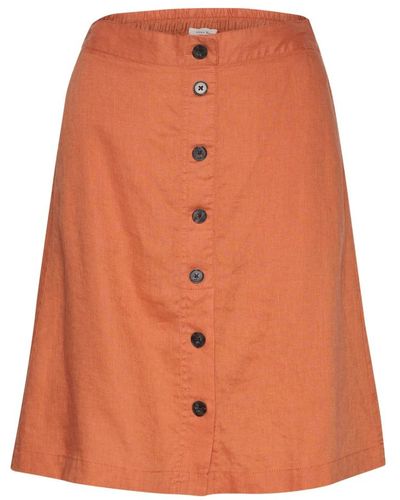 Part Two Elegante falda midi a-line - Naranja