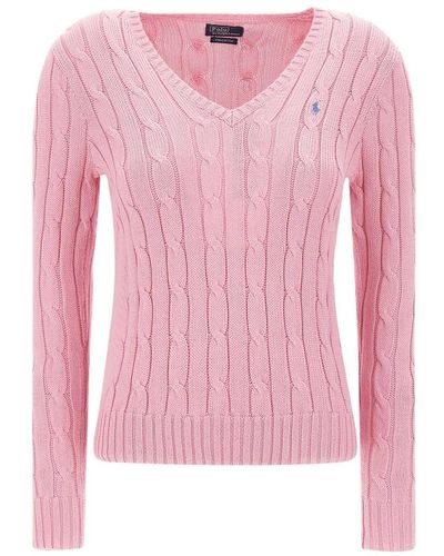 Ralph Lauren Knitwear > v-neck knitwear - Rose