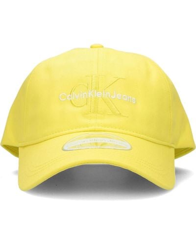 Calvin Klein Gelbe monogram cap