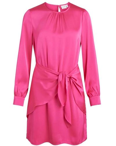 Vila Short Dresses - Pink