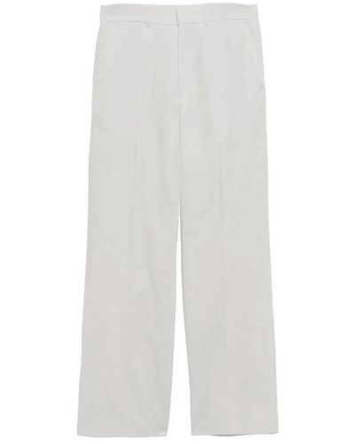 Casablancabrand Straight Trousers - White
