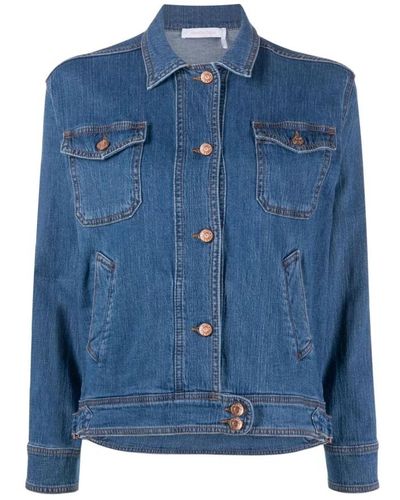 See By Chloé Denim giacche - Blu