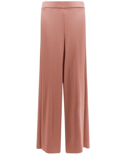 Erika Cavallini Semi Couture Wide Trousers - Pink