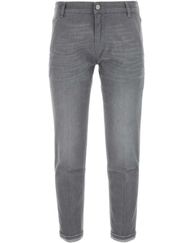 PT Torino Jeans indie in denim elasticizzato grigio