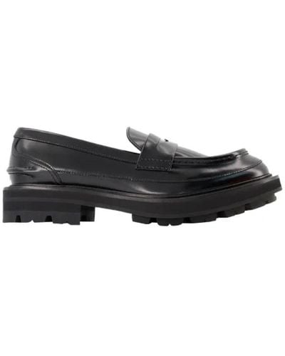 Alexander McQueen Oversize Flat Shoes - - - Leather - Black