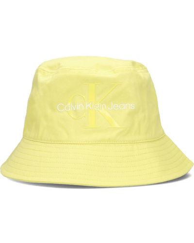 Calvin Klein Monogram bucket hat gelb textil