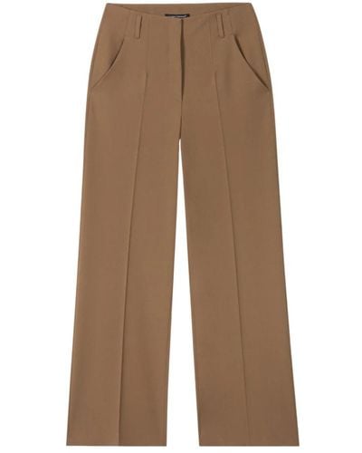 Luisa Cerano Wide Trousers - Brown