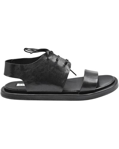 Ernesto Dolani Shoes > sandals > flat sandals - Noir