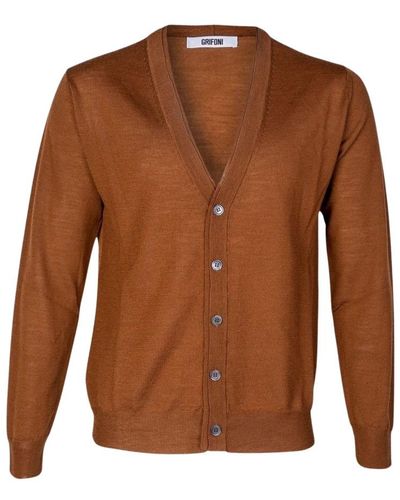 Mauro Grifoni Cardigans - Brown