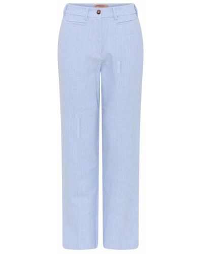 GUSTAV Trousers > straight trousers - Bleu