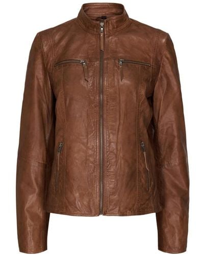 Notyz Leather jackets - Marrón