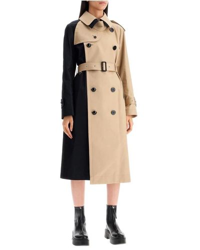 Sacai Coats > trench coats - Neutre