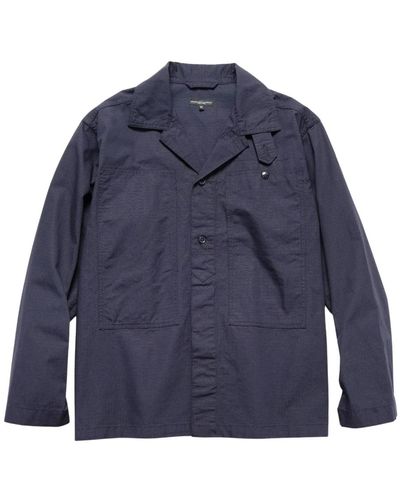 Engineered Garments Giacca da camicia da fatica cotone ripstop - Blu
