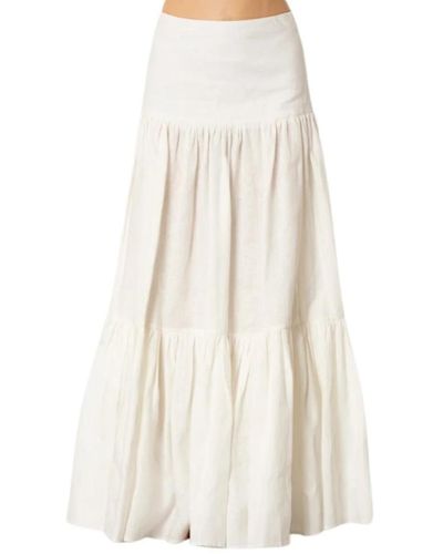 ACTUALEE Skirts > maxi skirts - Blanc